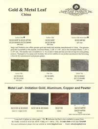 SeppLeaf China Color Chart