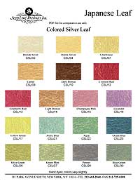 Japanese Color Silver Color Chart