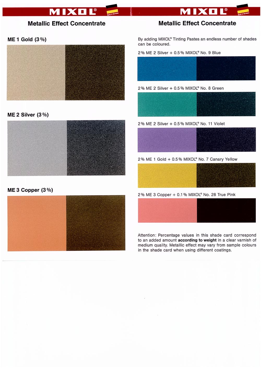 Mixol Metallics