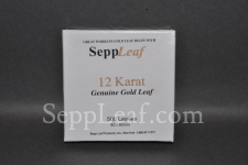 12 karat white gold leaf<br /><small>12KT WHITE GOLD LEAF, 80mm @ 500 LVS/PK CHINA</small>