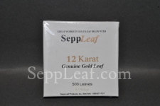 12 kt white gold leaf, 85mm<br /><small>12KT WHITE GOLD LEAF, 85mm @ 500 LVS/PK CHINA</small>