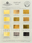 Color Chart, Dauvet Gold Leaf @ seppleaf.com @ seppleaf.com