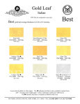 Color Chart, Brambilla Gold Leaf @ seppleaf.com @ seppleaf.com