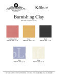 Color Chart, Kolner Burnishing Clay @ seppleaf.com @ seppleaf.com
