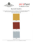 Dux Burnish Sealer Color Chart @ seppleaf.com @ seppleaf.com