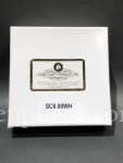 6 Karat White Gold Leaf, 85mm<br /><small>6KT WHITE GOLD LEAF, 85mm @ 500 LVS/PK CHINA</small>
